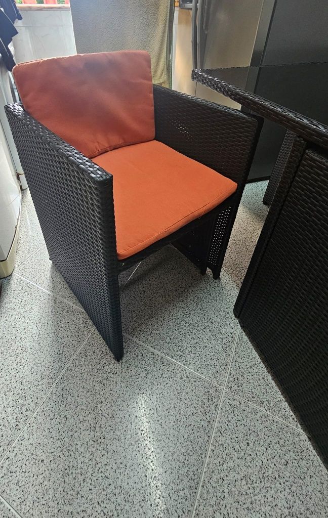 Mesa de jardim como nova de 10 lugares