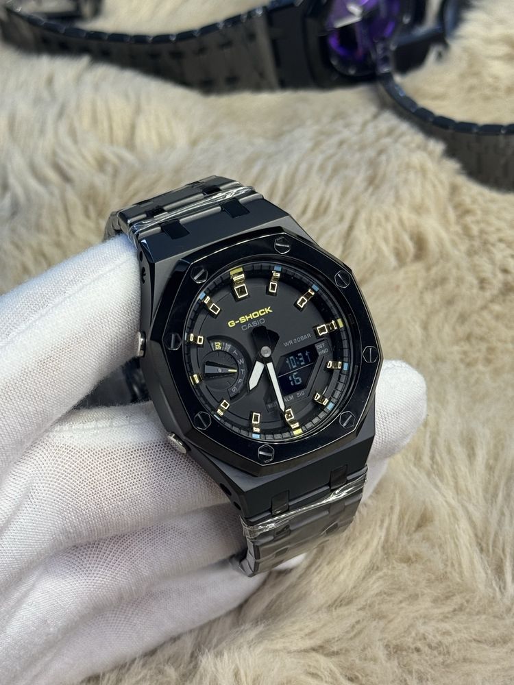 Casio G Shock 2100 black . Custom годинни. Оригінал , металевий корпус
