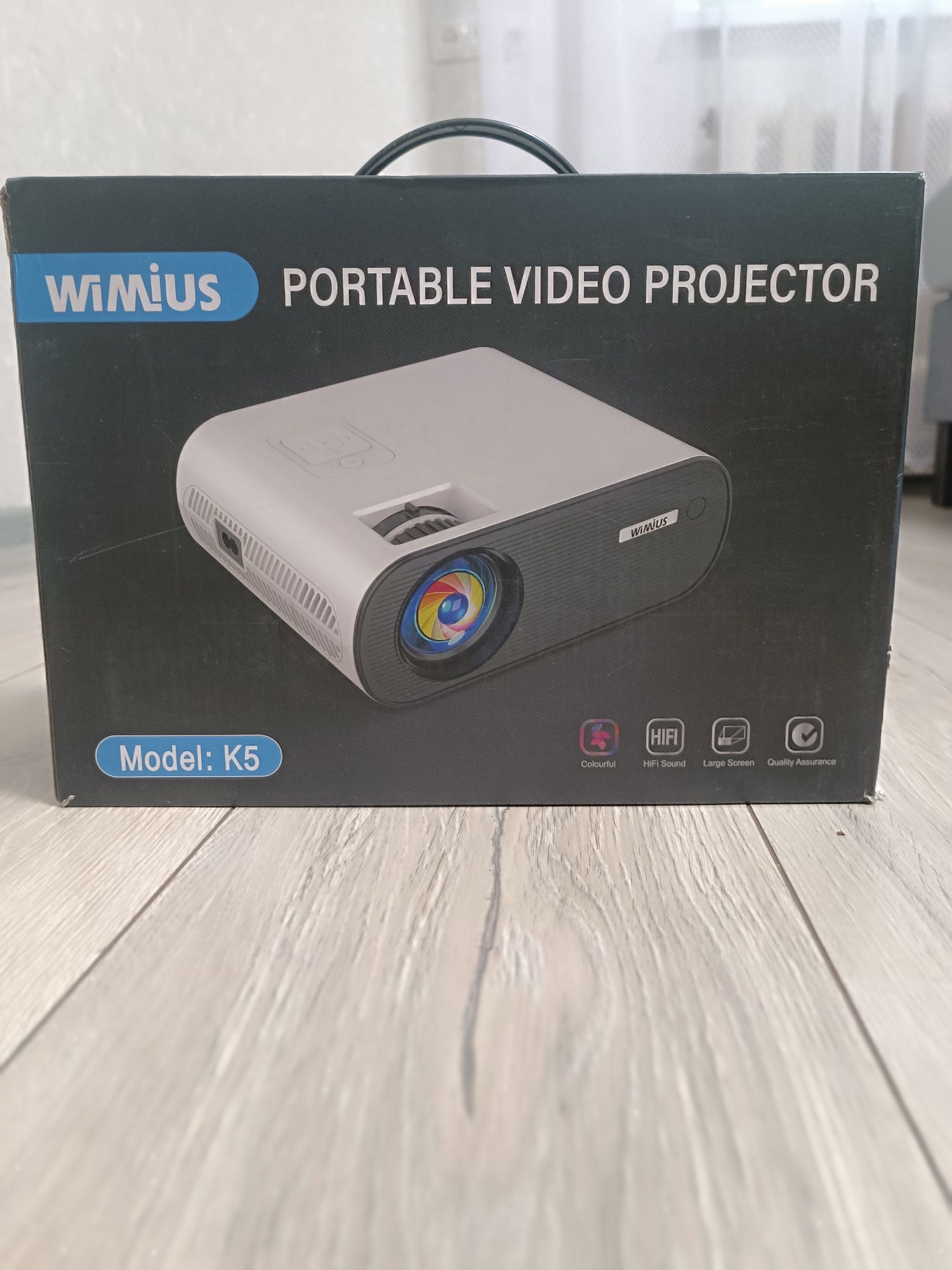 Проектор WiMiUS K5 Projector, 1080p Mini Projector With Carry Bag HDMI