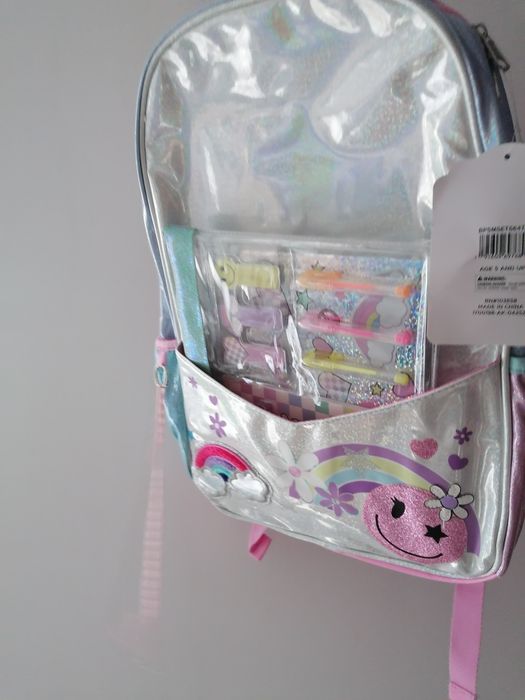 Nowy plecak 3 części błyszczący