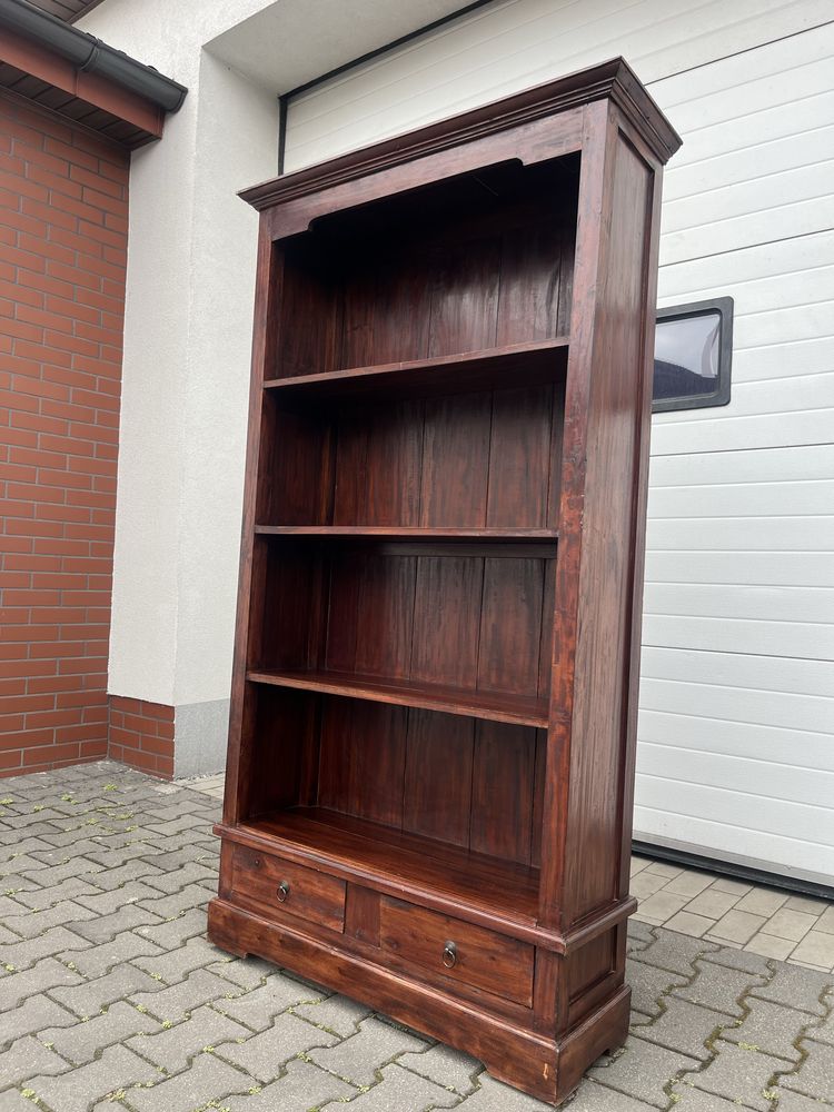 Regał tekowy - meble kolonialne, palisander indyjski