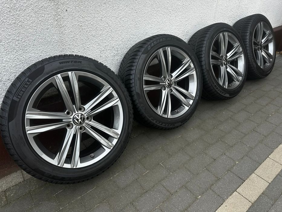 245 45 18 / VW Arteon Golf Caddy Touran Passat Skoda Octavia Seat Leon 5x112 POLECAM / 3G8