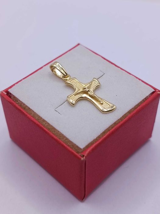 Złota Zawieszka Złoty Wisiorek Krzyż Krzyżyk Złoto PR585 14K 765/09/25