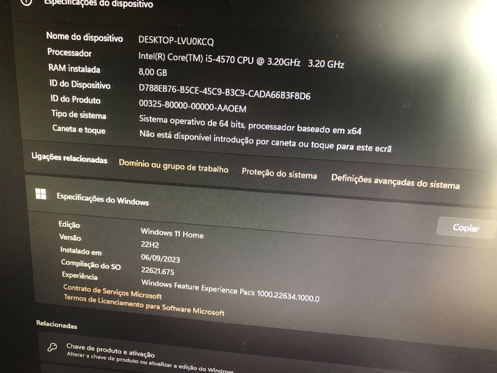 PC computador processador i5 4590 8GB HD500GB HP prodesk 600g1 SFF