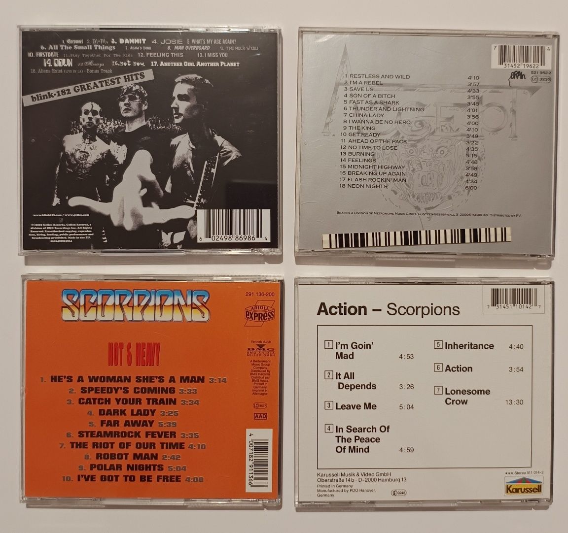 Accept , Blink 182 , Scorpions