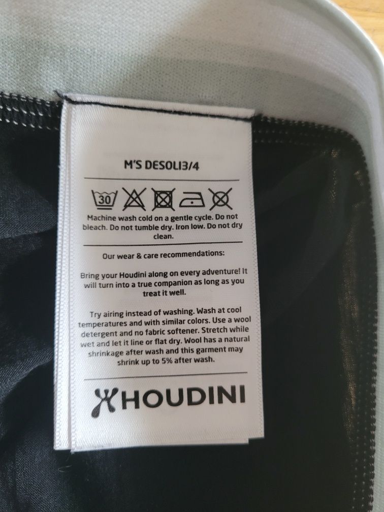 Houdini gertry 3/4, bielizna Merino, roz. S, bushcraft, turystyka