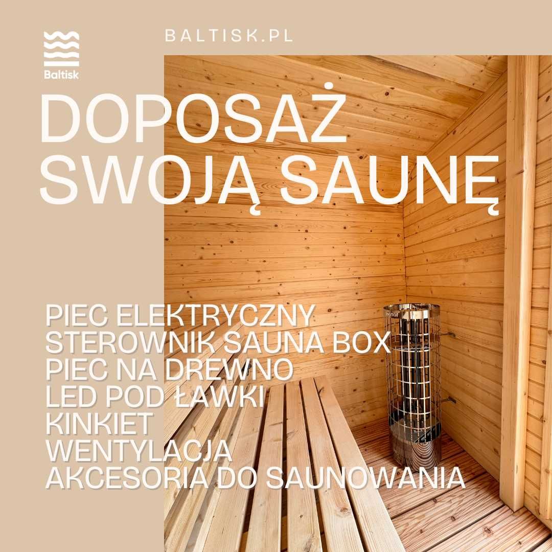 Kwadratowa sauna ogrodowa, 200cm Quadro | Dobierz piec i dodatki