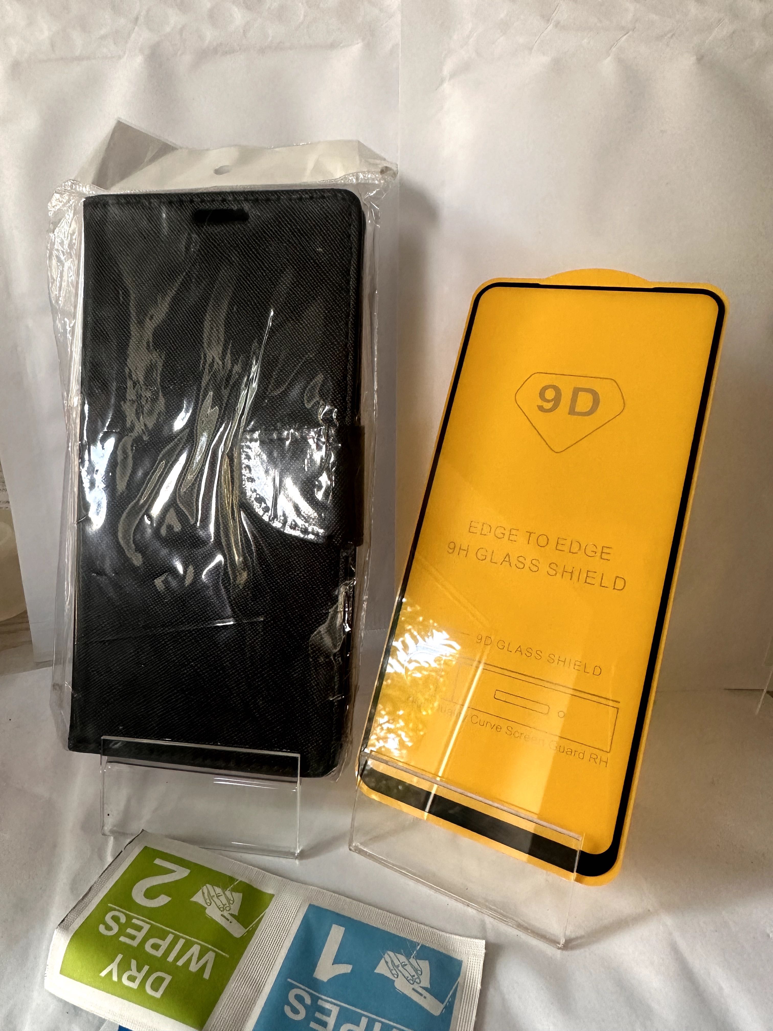 etui zamykane fancy Huawei Y5P + szkło hartowane 9D