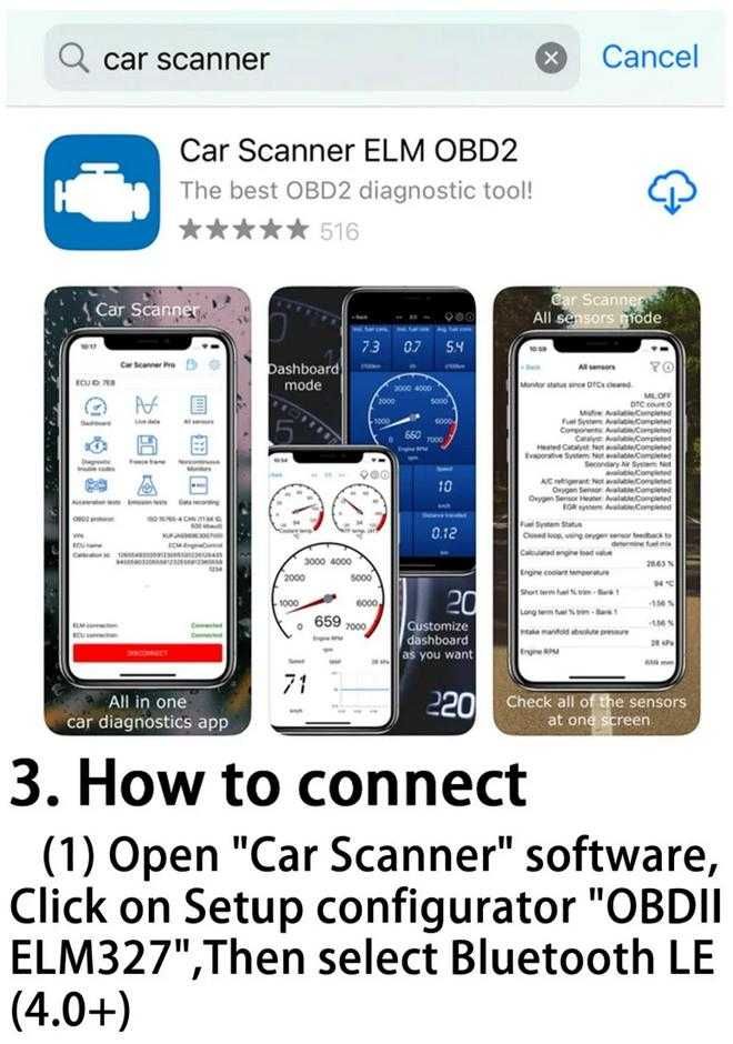ELM327, V2.1, OBD2, Bluetooth - Автомобільний сканер кодів діагностики