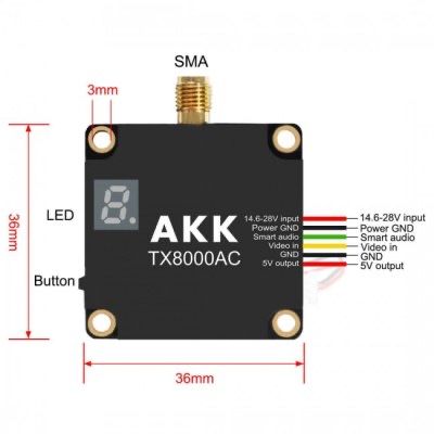 VTX AKK Alpha 10W 16W 25w Ultra Long 5W 8W