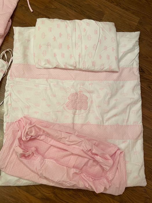 Комплект дитячої білизни з бортиками для ліжечка