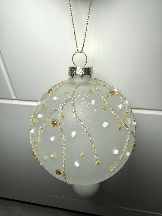 4 bolas natal grandes vidro - novas