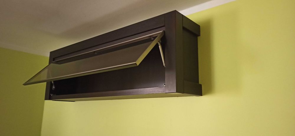 witryna wisząca szklana Black Red White