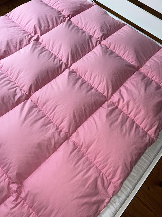 Kołdra 140 x 200 cm, puchowa, różowa