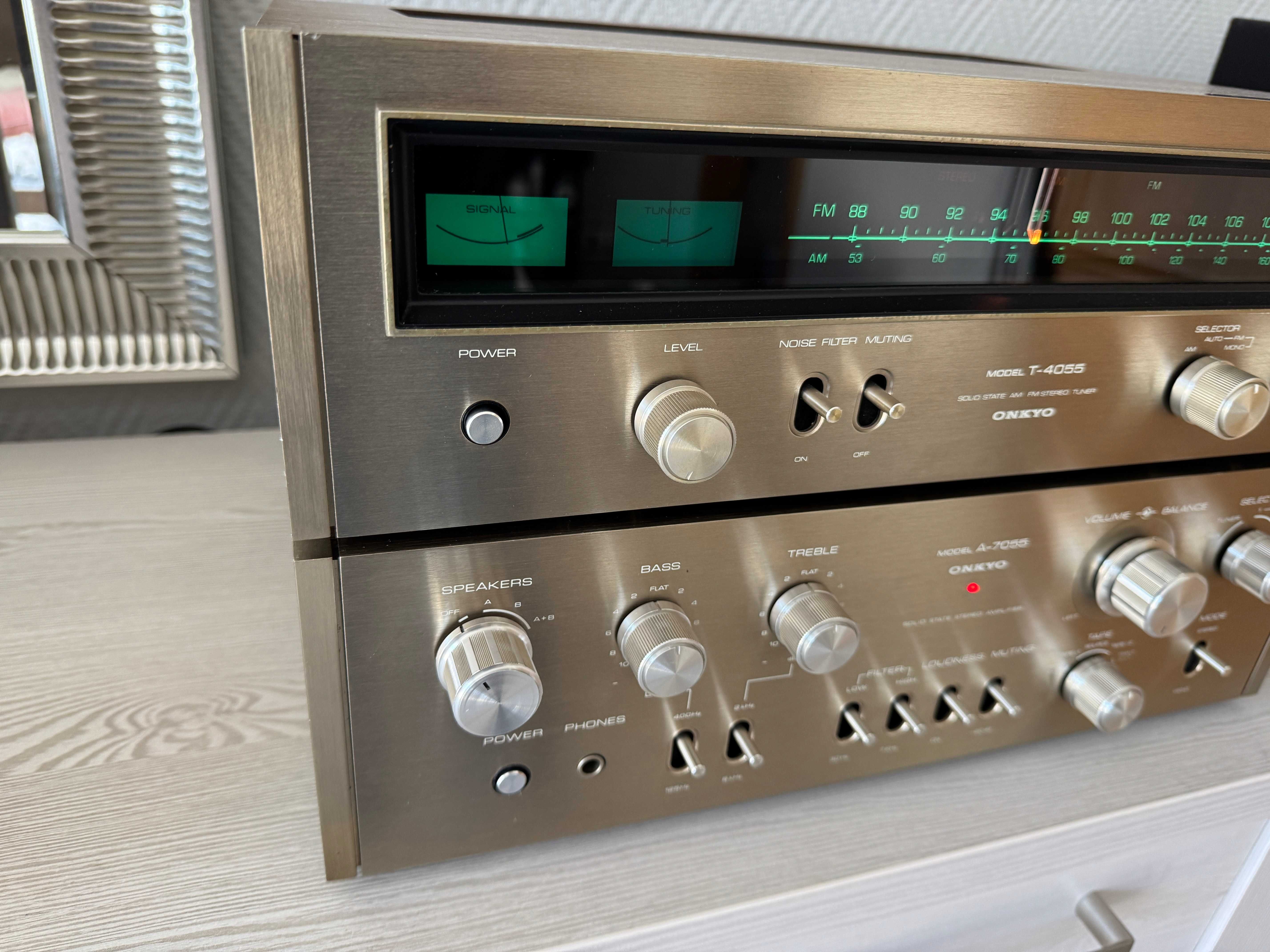 ONKYO A-7055 T-4055 Zestaw Top Class Hi-Fi