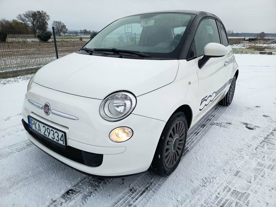 Fiat 500 Klima, Czarny Dach, Mały Przebieg, Nowy Rozrząd + Olej, Bez Wkładu