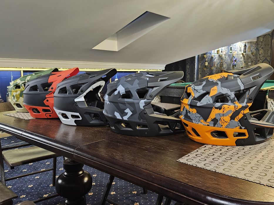 Шлем  fullfac фул фейс велошлем fox ендуро кросовий  665  грам