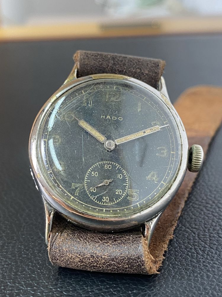 Zegarek wojskowy hado DH 1940 cal. As1130