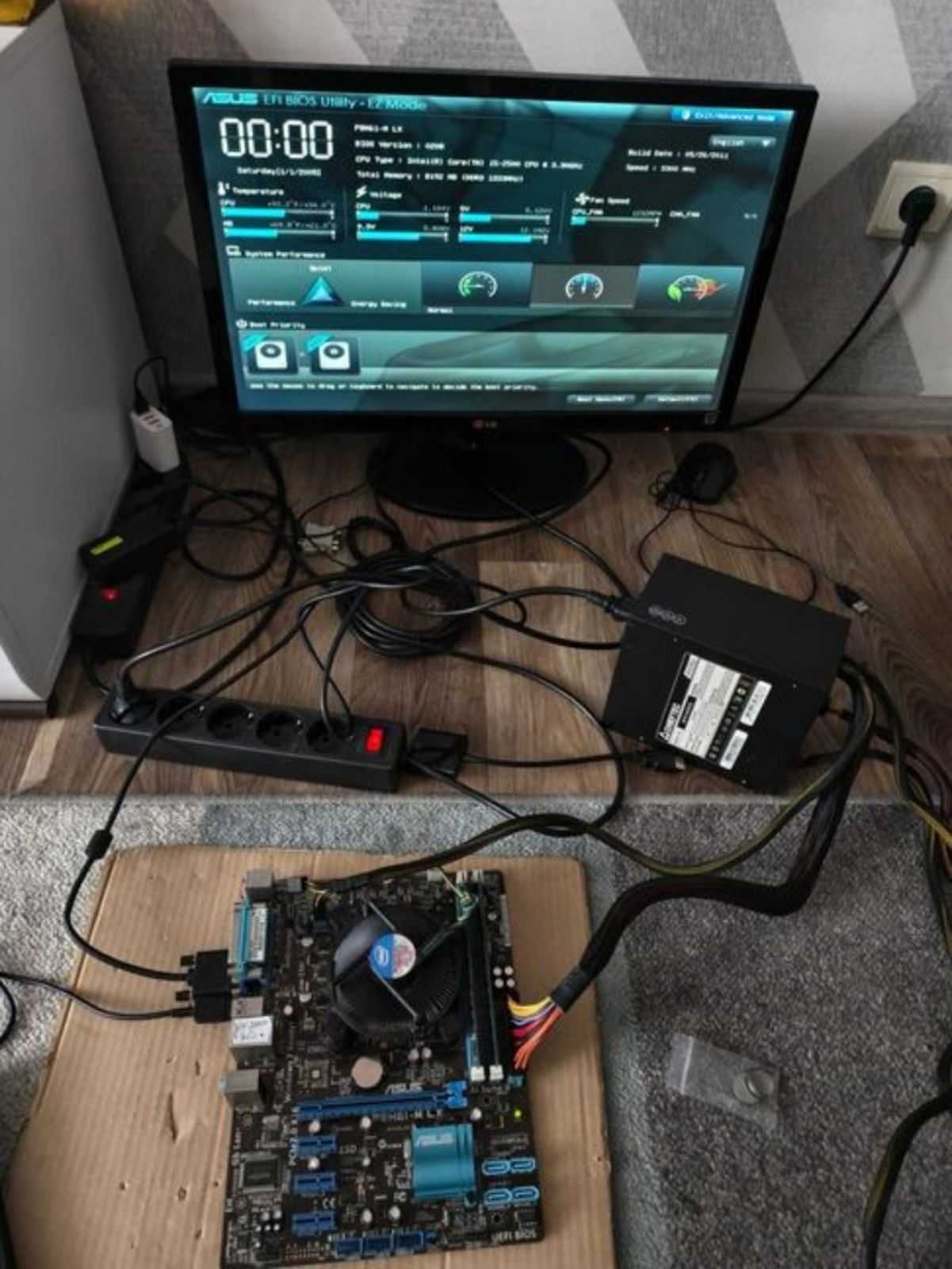 Комплекти! Asus P8H61 + i5-2400s i5-2500s + 8gb ddr3