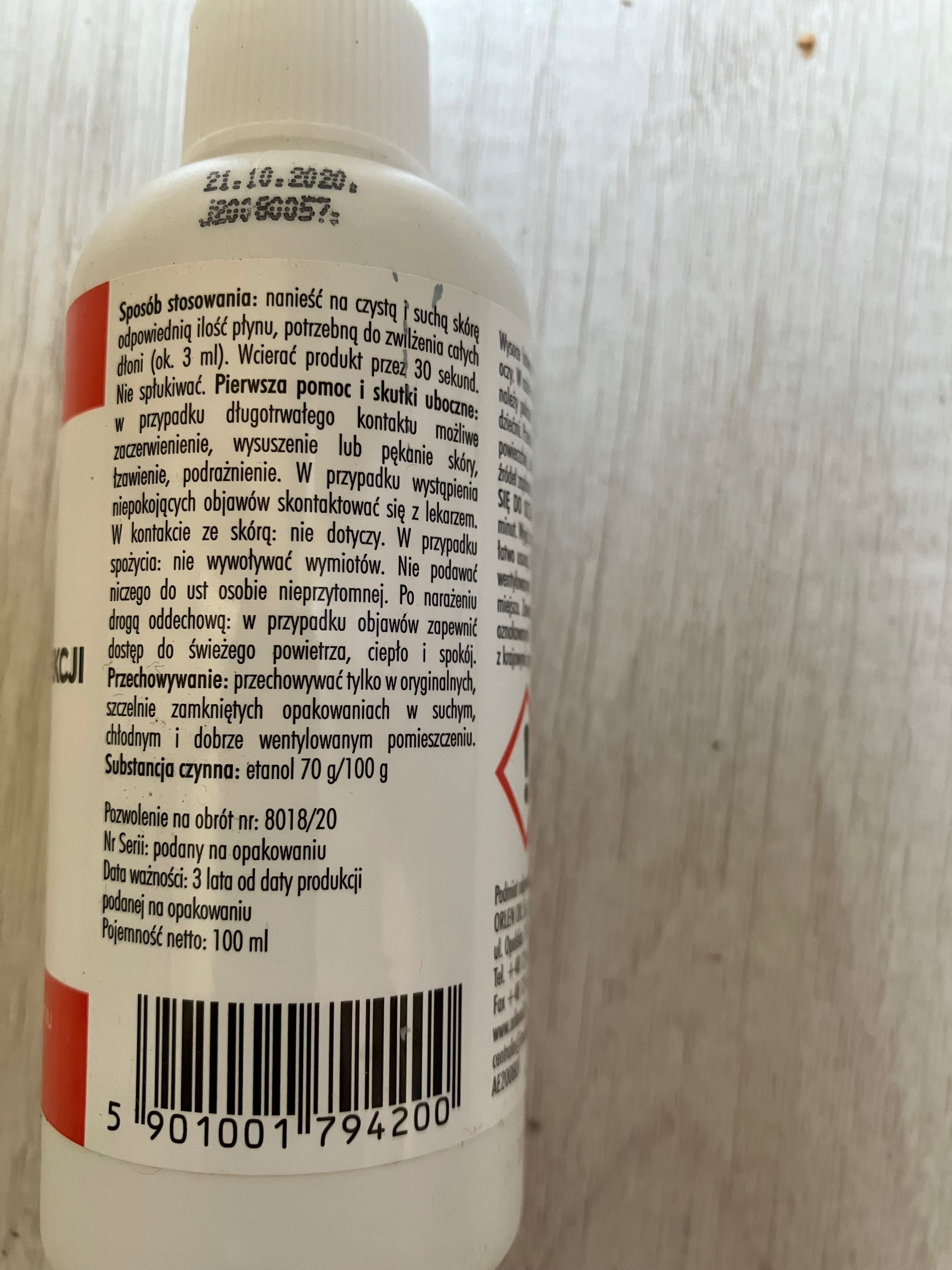Płyn do dezynfekcji rąk 100 ml
