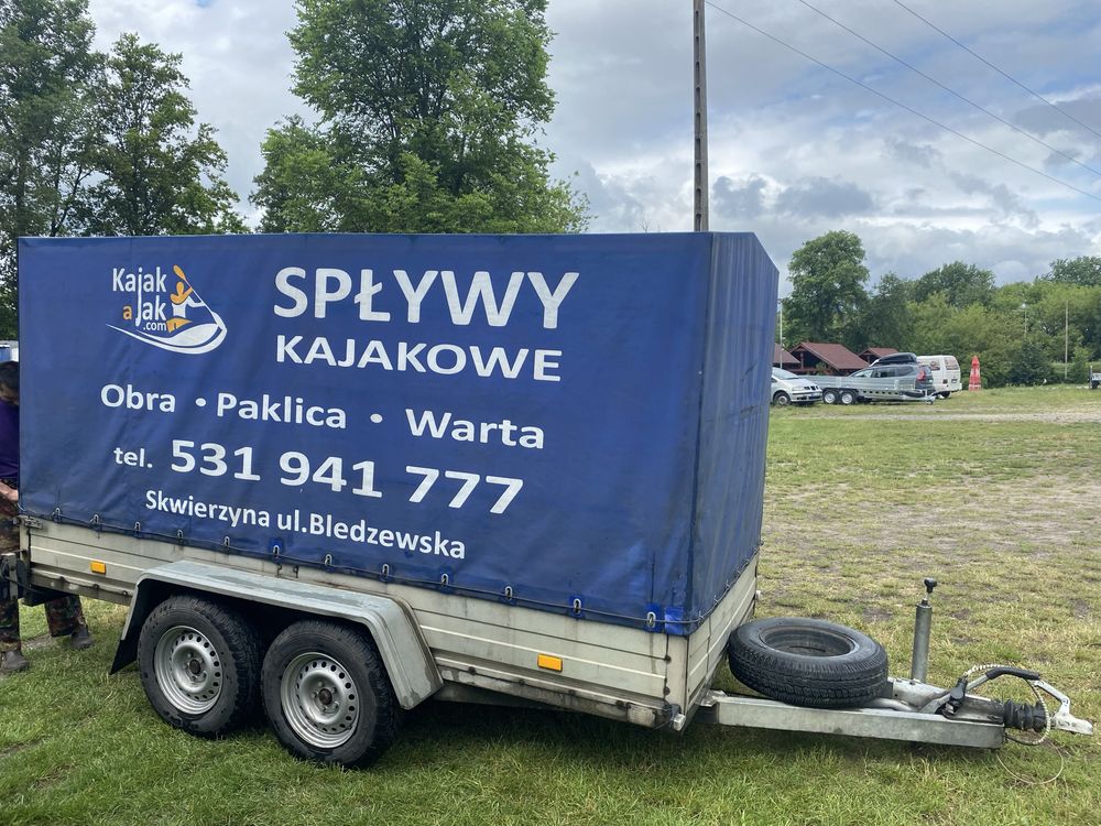 Przyczepa dwuosiowa hamowana Rydwan DMC 2700 kg