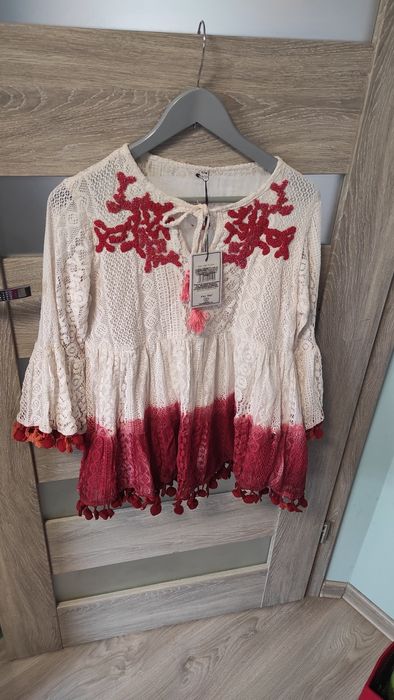 Damska bawełniana bluzka w stylu boho Alex Max rozmiar S/M