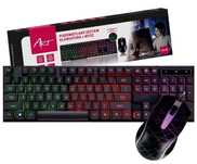 Zestaw klawiatura podświetlana dla graczy AK-50 + mysz LED RGB gaming