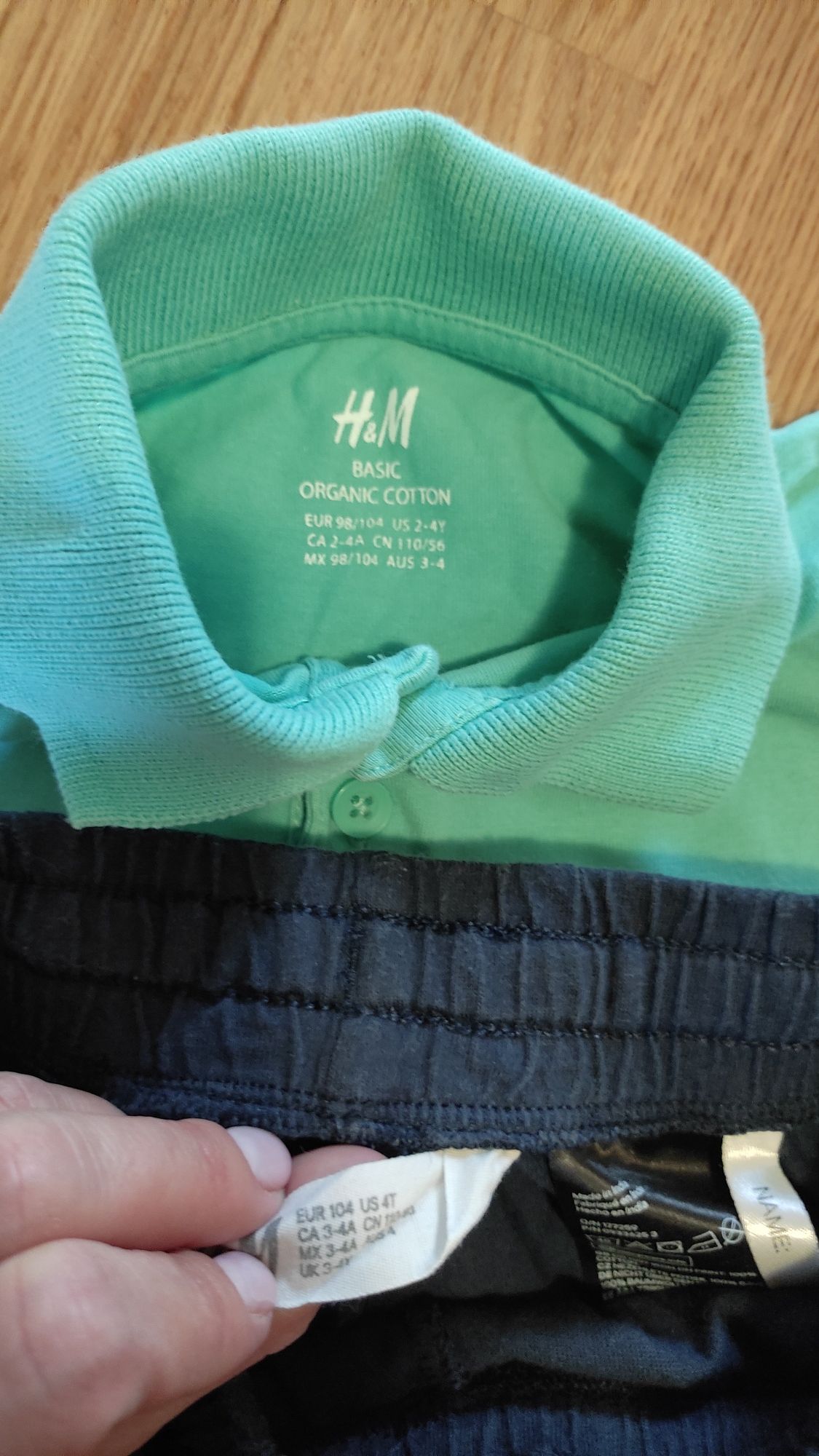 Jak nowa koszulka polo krótkie spodenki r. 98/104 H&M