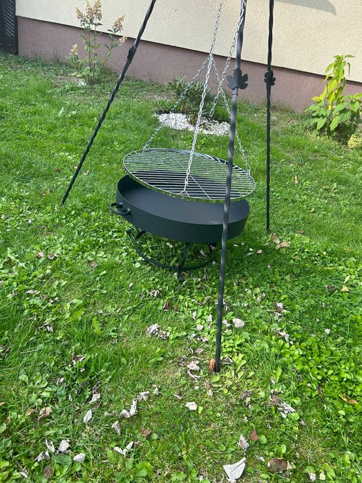 Grill ogrodowy trójnóg 60 komplet
