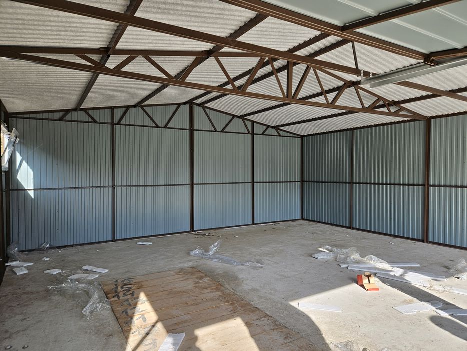 6x5.8 ŁÓD Garaze Blaszane Garaż Blaszany Blaszak Blaszaki Drewnopodobn