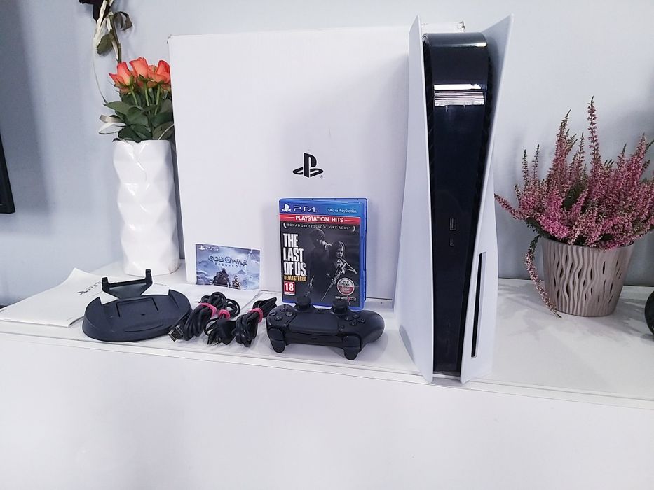 Ps5 1216A Napęd Gry Hity Ragnarok TLOU Stan BDB Komplet Playstation5