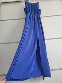 Elegancka długa sukienka M 38 Reserved niebieska