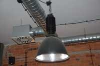 Duża lampa industrialna po pełnej renowacji, wys. 82sm, śred. 53cm