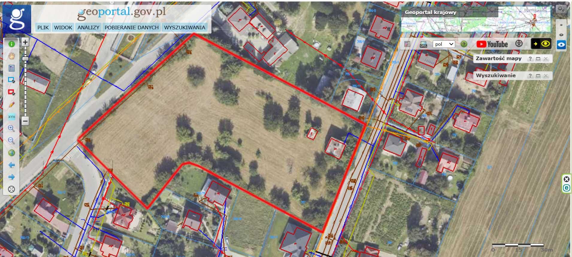 Sprzedam dużą działkę budowlaną w mieście Opatów, uzbrojona, 1,06 ha.