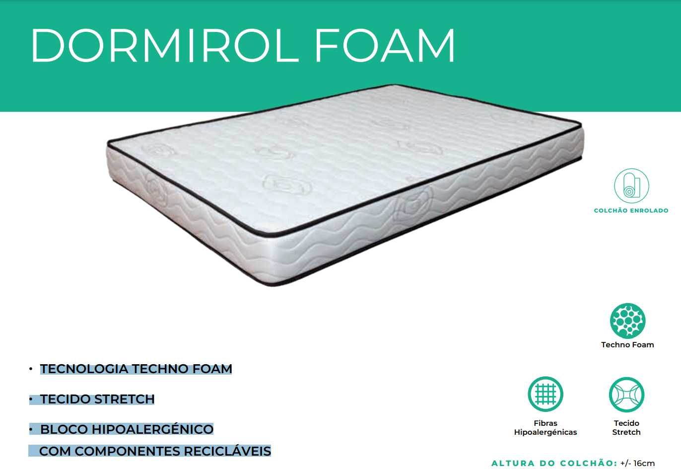 Colchão Dormirol Foam DORMILON Molaflex (espuma celular) 140x200