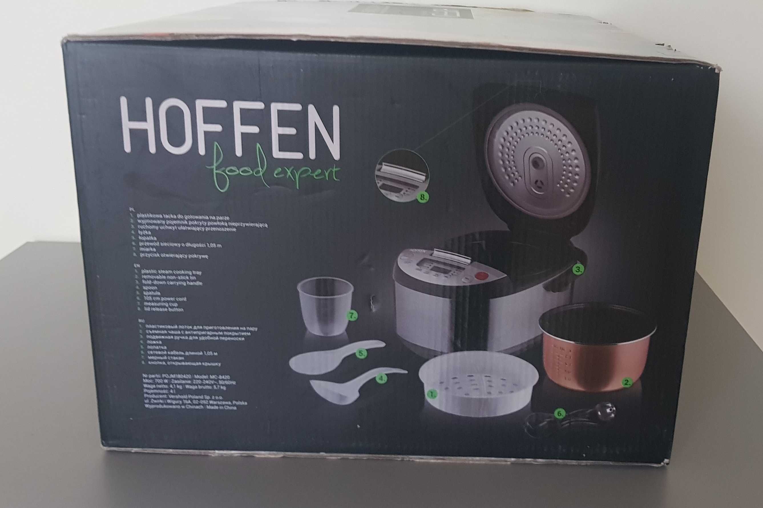 NOWY Multicooker Hoffen z wyświetlaczem