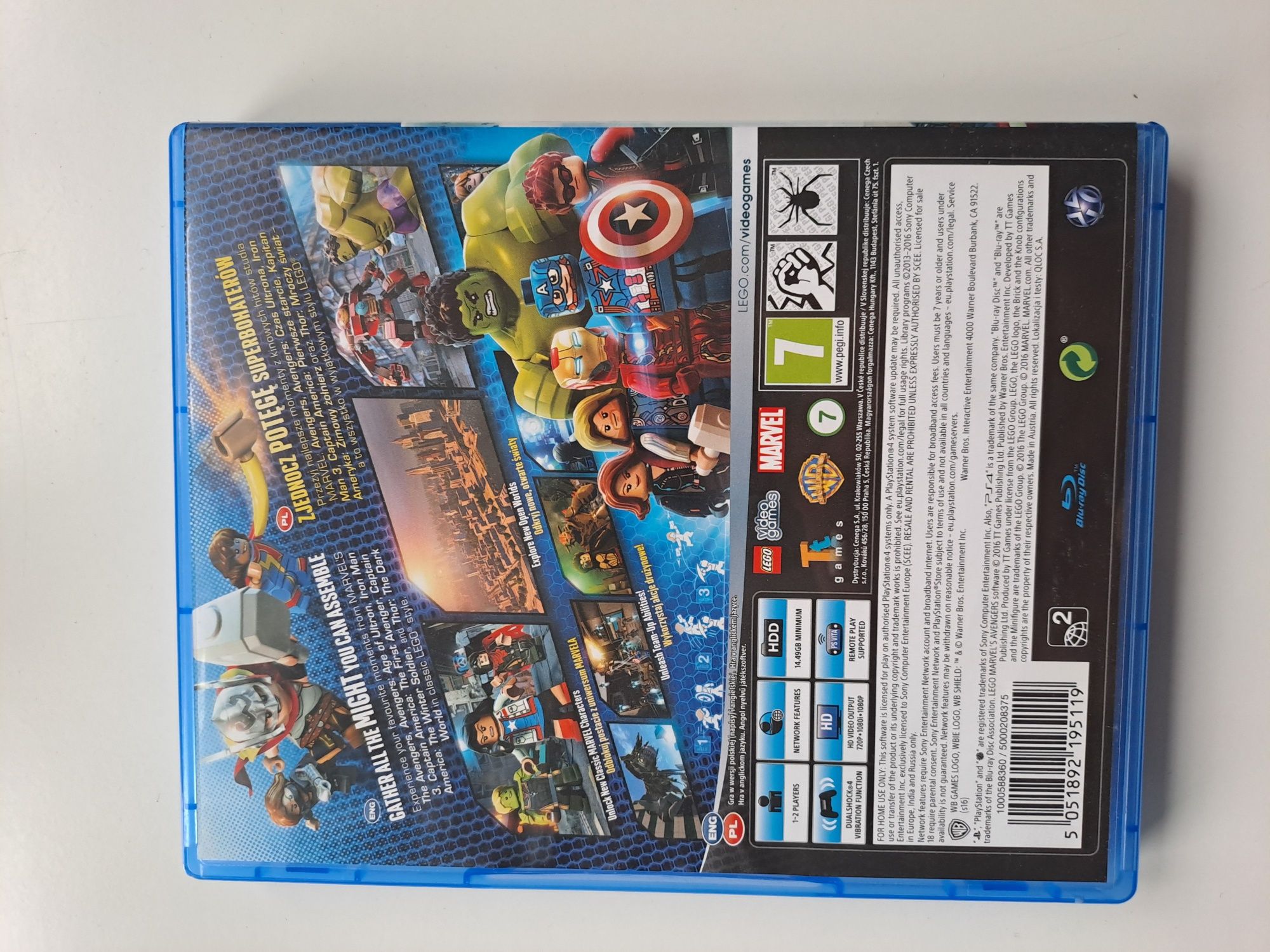 PS4 gra Lego Marvel Avengers