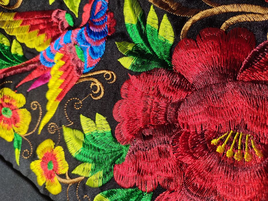 Сумка жіноча чорна етно шопер вишивка вишита сумка вишиванка