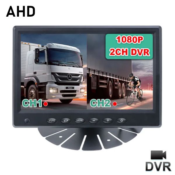 MONITOR 7" AHD DVR 1920x1080p 7 cali DZIELONY EKRAN Rejestrator Nagryw