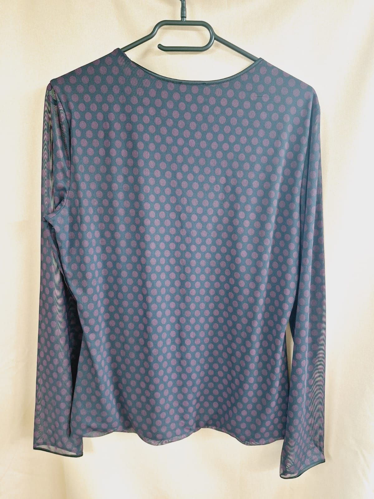 Bluzka Gerry Weber 38 M kropki groszki liocel lyocel granatowa