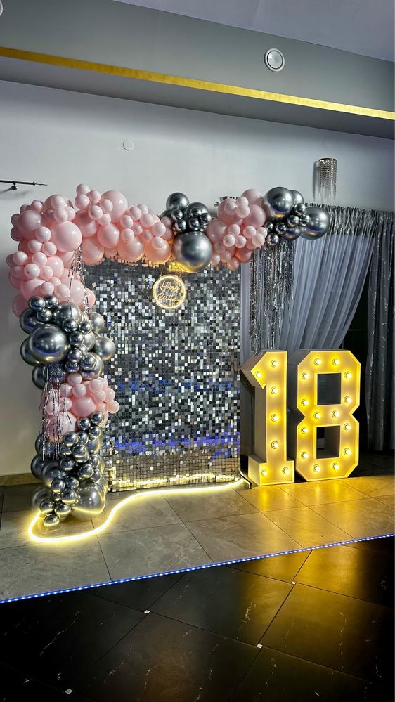 Cyfry led 18, 30, 40, Ciężki Dym, Ledony, Lustro personalizowane, Hel