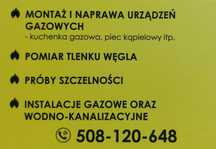 Montaż i naprawa kuchenki gazowej,pieca łazienkowego.Instalacje gazowe