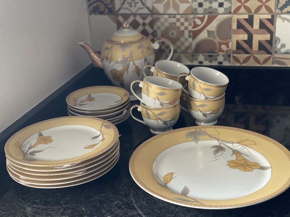 Conjunto chá e bolo