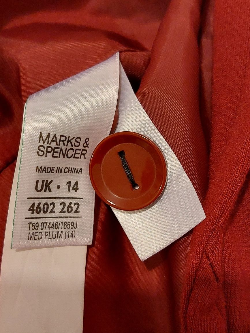 Marynarka Marks & Spencer rozm. 14 bordowa