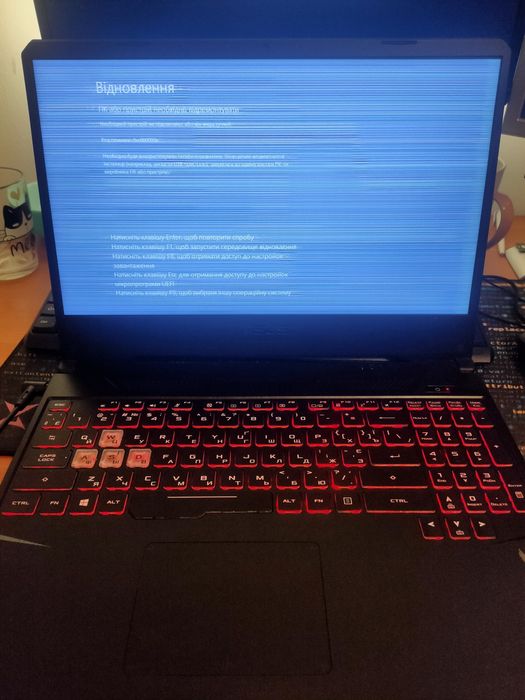 Запчастини або відновлення. Asus Tuf Gaming FX505D R5 3550\GTX 1650\