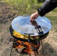 Сковорода з диска, жаровня мангал садж для пікніків повний комплект