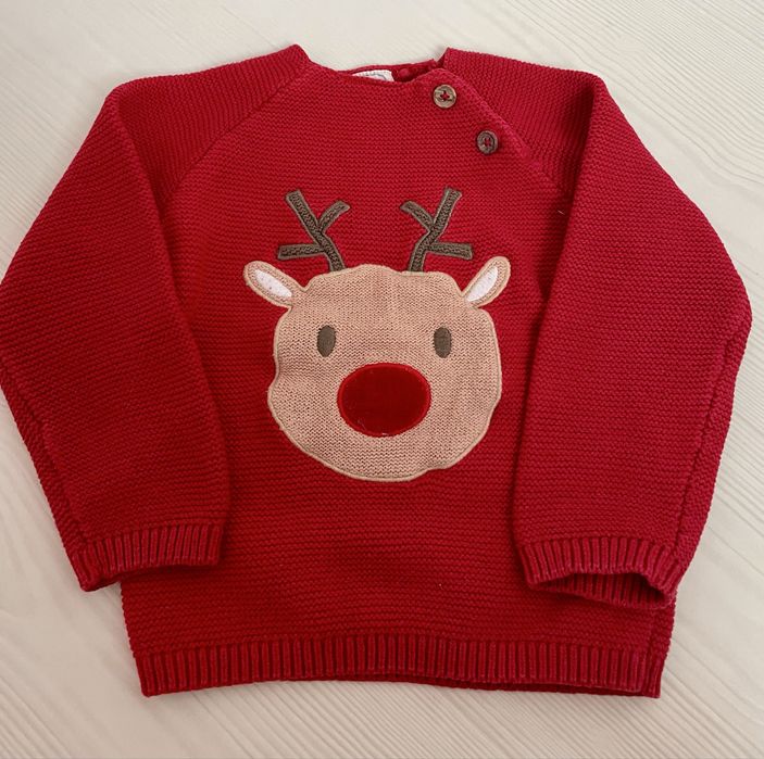 Świąteczny sweterek rozmiar 92