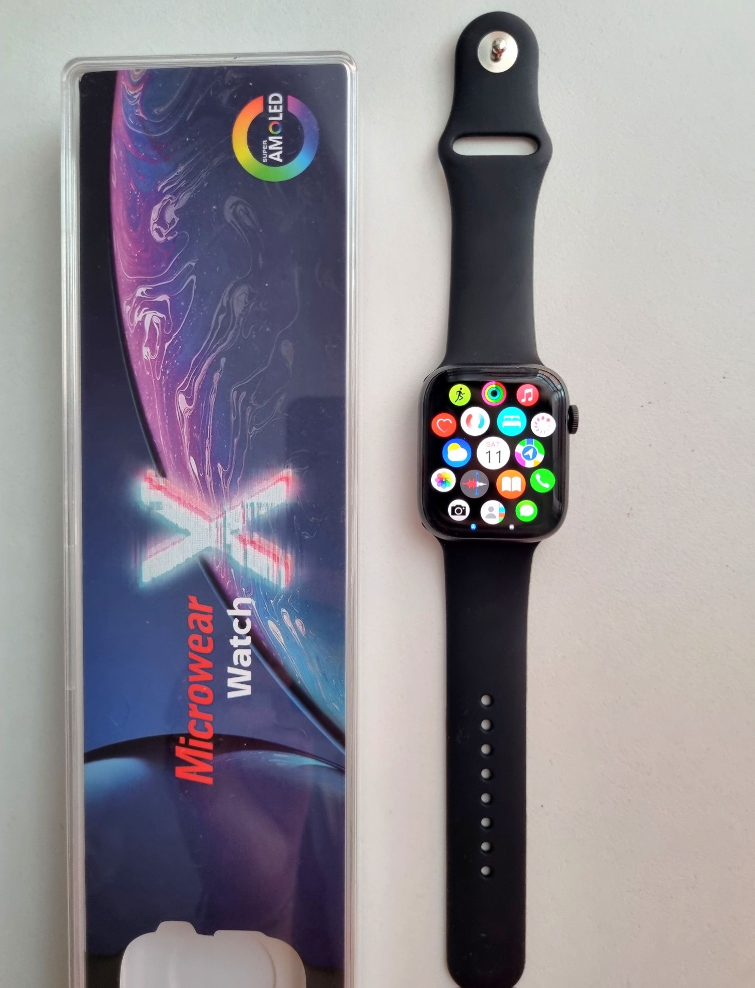 Smartwatch Menu PL, ROZMOWY, ekran AMOLED