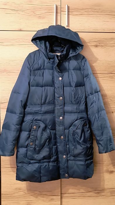 Puchowy płaszcz damski 44 46
