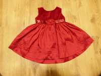rozm 68 M&Co sukienka elegancka czerwona